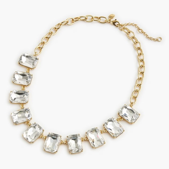 NWT J.Crew Crystal Statement Necklace - Picture 2 of 2